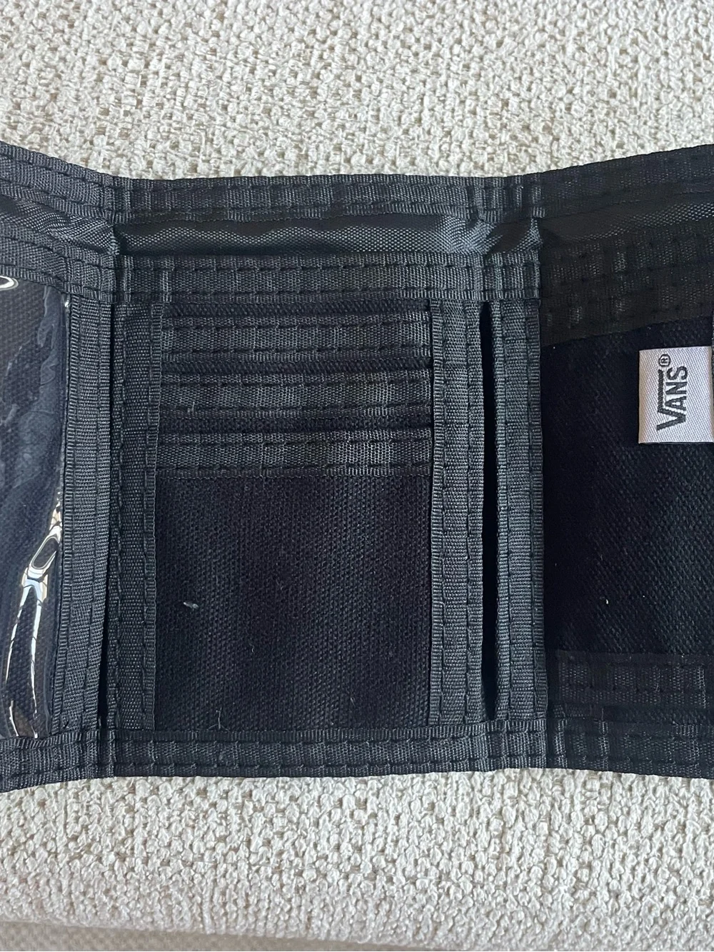 Vans Black and White Checkerboard Trifold Wallet